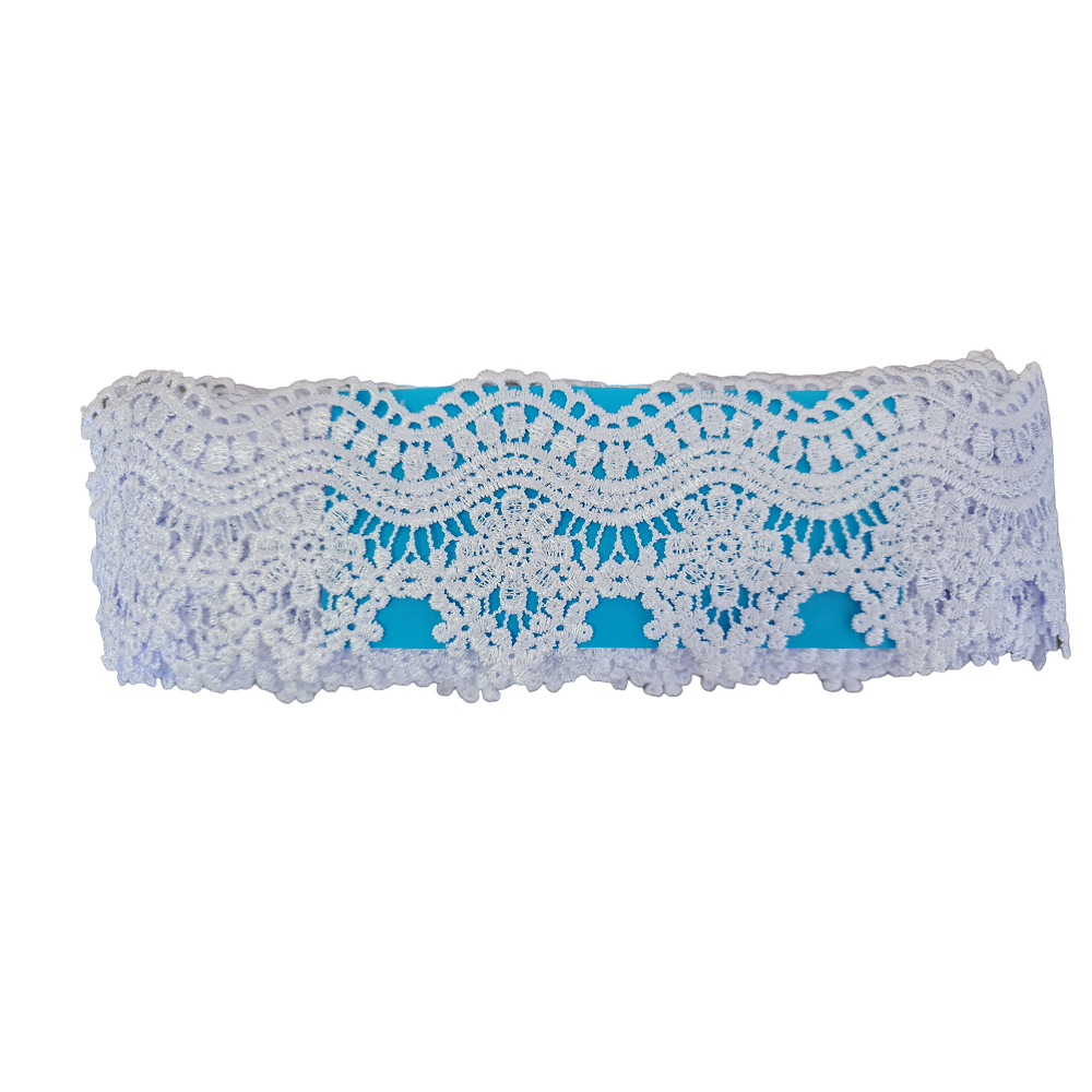 Renda Gripir Branca Delicada P/ Veu Toalha Roupa Artesanato CHL551