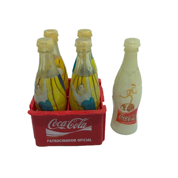 Mini Engradado Antigo Coca-cola Garrafinhas Olimpíadas