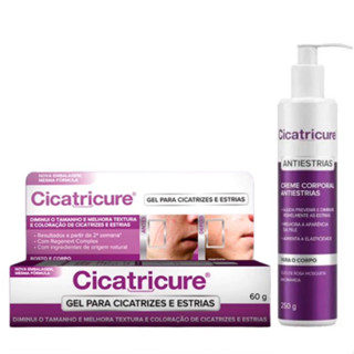 Cicatricure Gel Antiestrias Facial 60g + Creme Corporal Antiestrias 250g