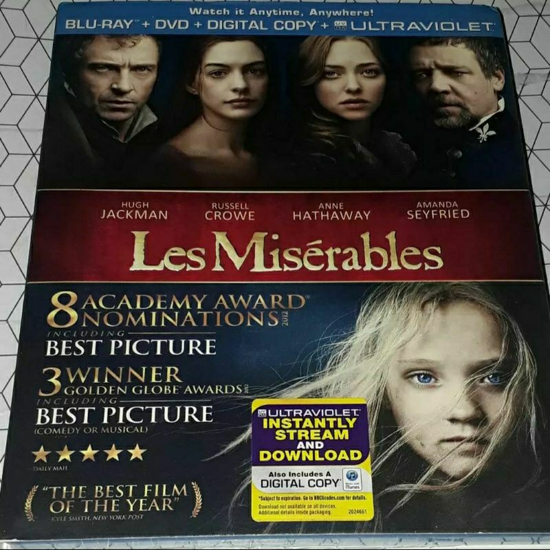 Bluray+Dvd original lacrado Les Misérables (Os miseráveis)
