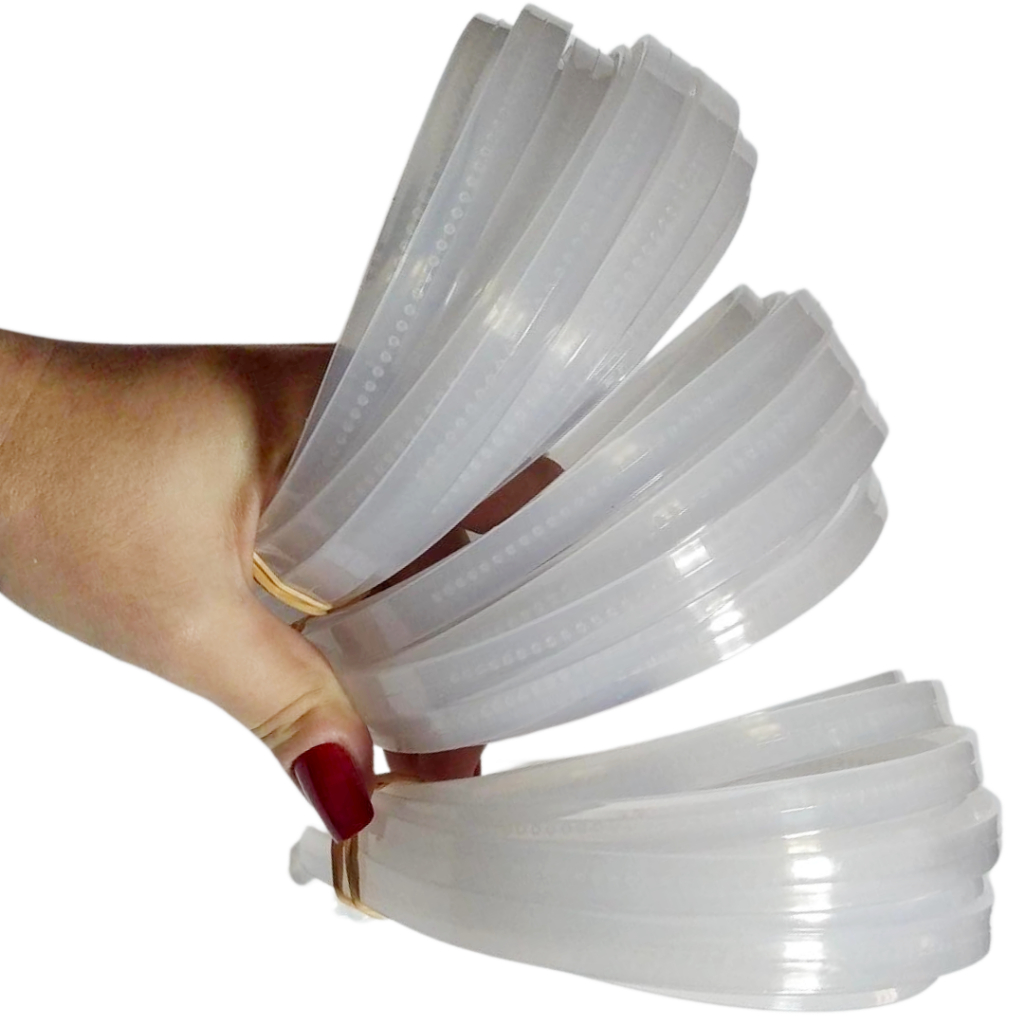 Tiara de Silicone Inquebrável - 36 Un - Dentinho - 10mm em Oferta na Shopee