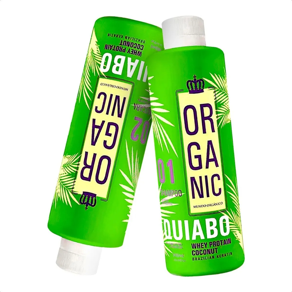 progressiva de quiabo organic kit  quiabinho 2x300ml