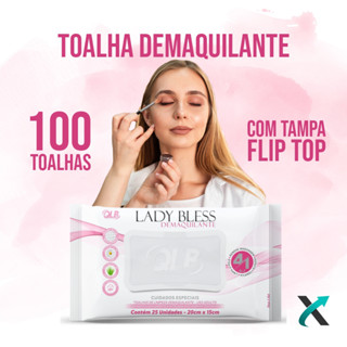 Kit 4 Lenços/Toalhas Demaquilantes Lady Bless C/25
