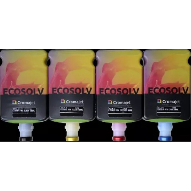 Tinta Digital Cromajet Inkjet Eco Solv Cabeça Epson Dx 500ml a Melhor