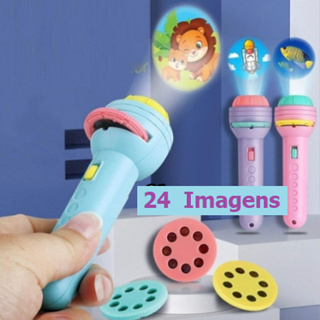 Lanternas Projeção Infantil 24 imagens Divertidas em Oferta na Shopee