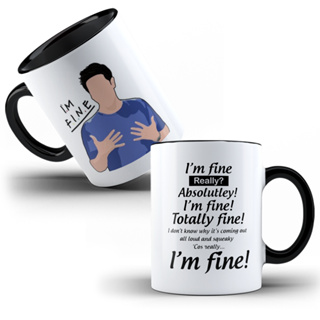 Caneca Personalizada Friends Ross I,m Fine em Oferta na Shopee