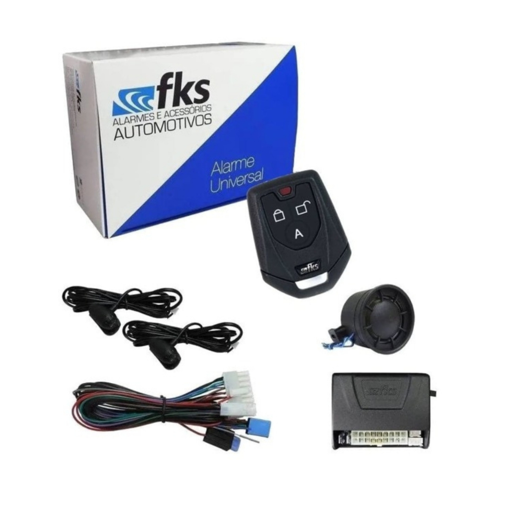 Alarme Para Carro Universal Fks 902 Sb Com Um Controle em Oferta na Shopee