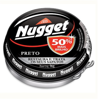 Graxa para Sapato Nugget Pasta Preto Lata 36g em Oferta na Shopee