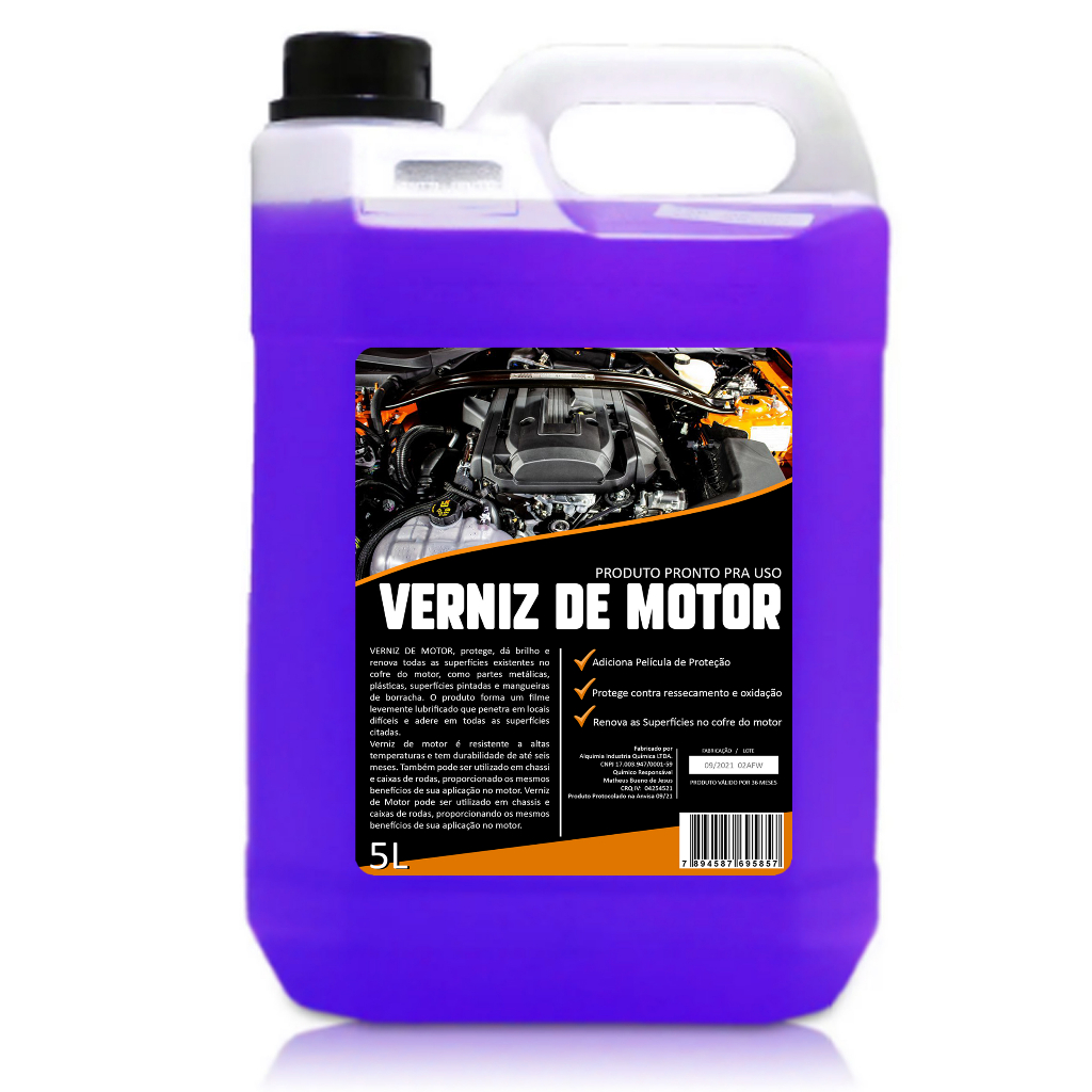 Verniz Finalizador De Motores Caixa De Rodas 5l Nova Formula