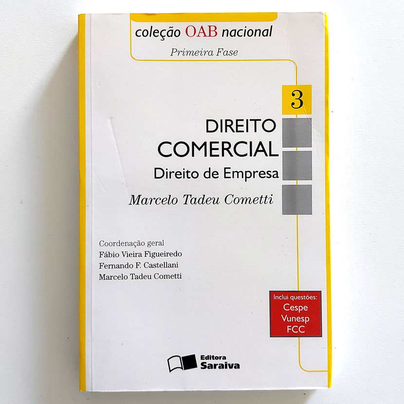 Livro Direito Comercial Direito De Empresa 3 Marcelo Tadeu Cometti 1ª Fase Oab