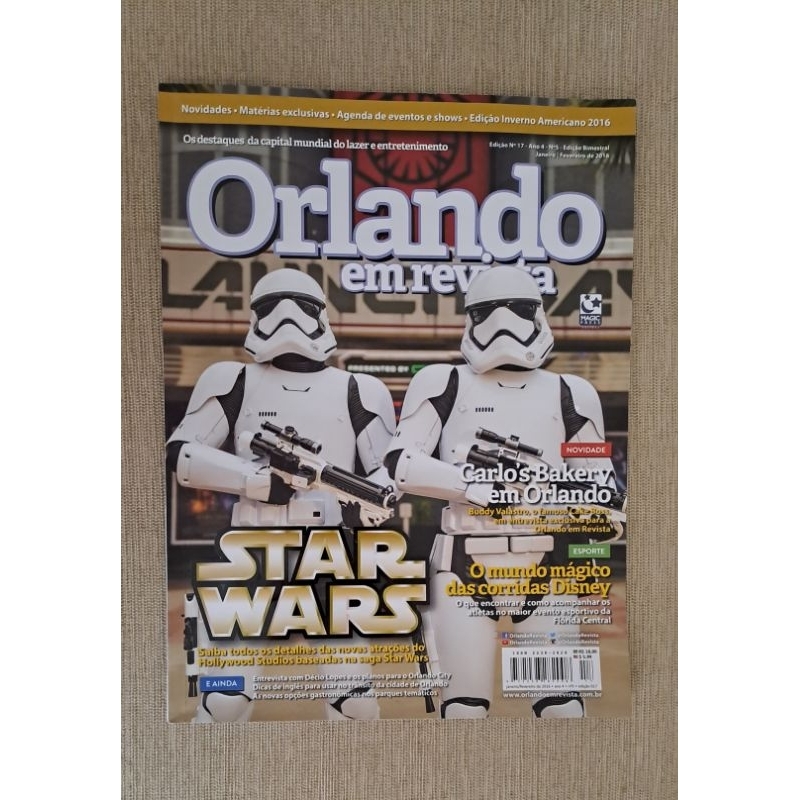 Revista - Capa Stormtroopers/ Star Wars - Orlando em Revista stroojaneiro/fevereiro de 2016 . ano 4 . n95 • edição 017