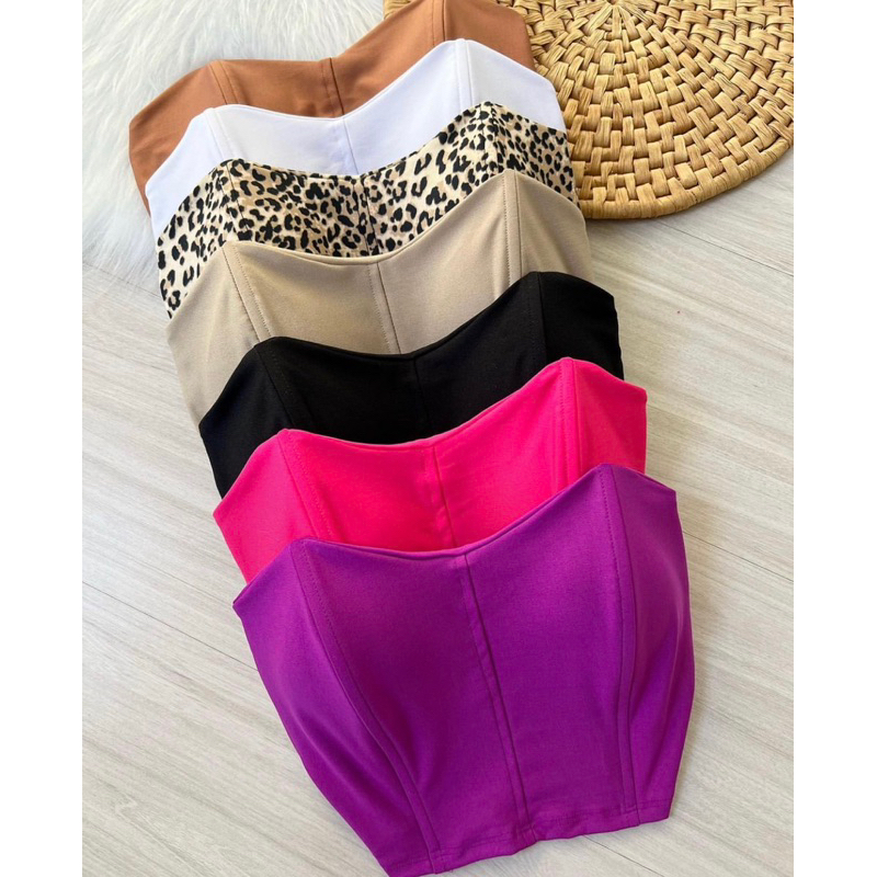 Cropped Corset Com Bojo Tomara que caia em Suplex Corselet