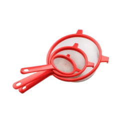 kit c/3 peneiras de plástico para cozinha [ pequeno, médio e grande ] - C&S BAZAR -
