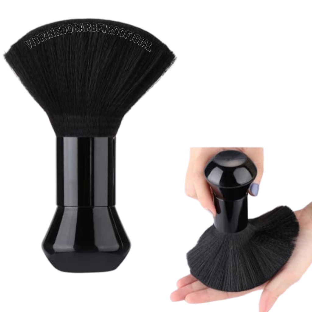 Pincel P/ Barbear Cerdas De Nylon Macias Uso Profissional