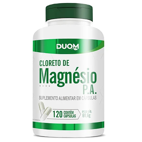 Cloreto de Magnésio PA - 120 Cápsulas - Duom