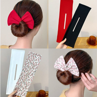 Kit 3 Rabicó faixa de cabelo estampada para coque confortável