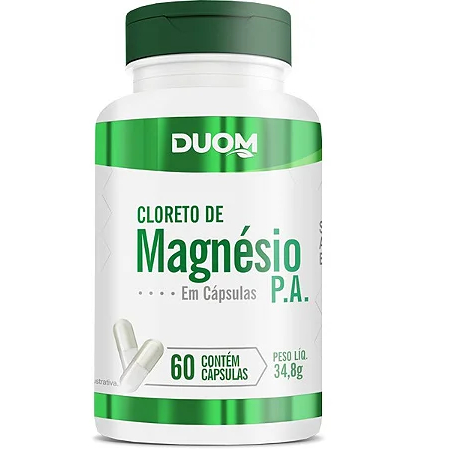 Cloreto De Magnésio P A - 60 Cápsulas - Duom