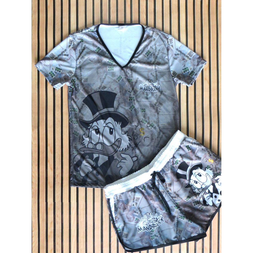 Kit Império Mandrake Cria de Quebrada Favela babylook + Short Cod 24
