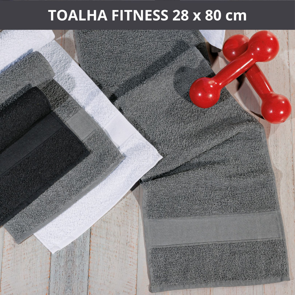 Toalha De Academia e Esportes 100% Algodão Fitness