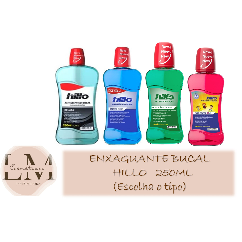 Enxaguante Bucal Hillo 250ml (Escolha o tipo)