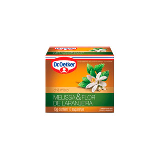 Chá Misto Melissa e Flor de Laranjeira Dr. Oetker 10 sachês com 10g - Healthy