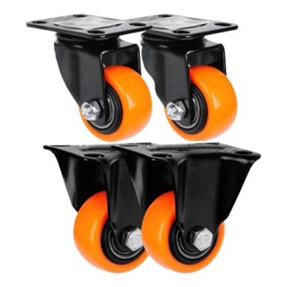Rodinhas 2” Polegadas Kit 4 Rodízio Anti-risco 2 Fixa 2 Giratória Reforçada Supota 600kg