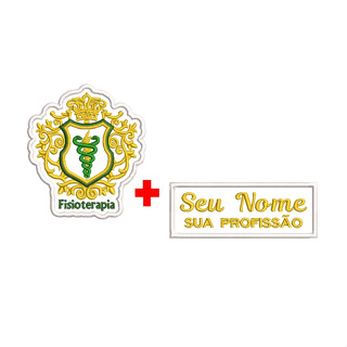 Patch Bordado - Fisioterapia + Nome em Oferta na Shopee