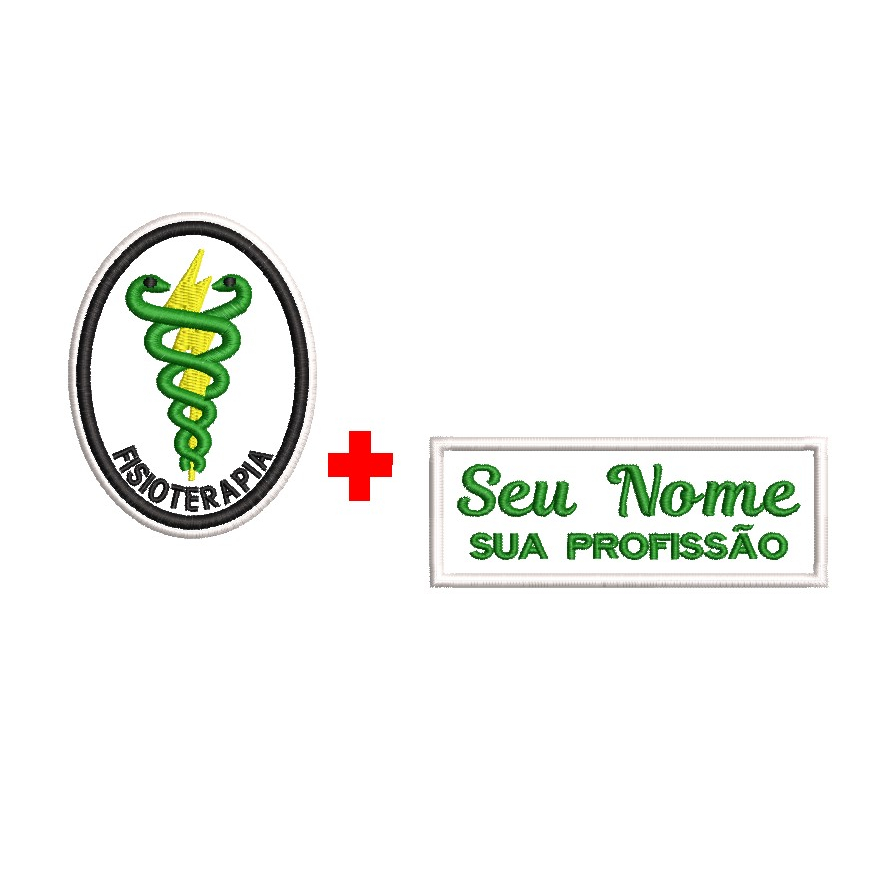 Patch Bordado - Fisioterapia + Seu nome em Oferta na Shopee