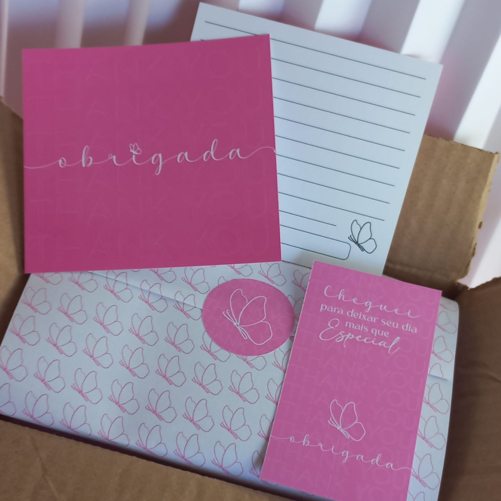 Kit Empreendedora 73 Unid - Pronta Entrega  -  Cartões +Adesivos + Lacres -Kit Unboxing Para Empreendedora