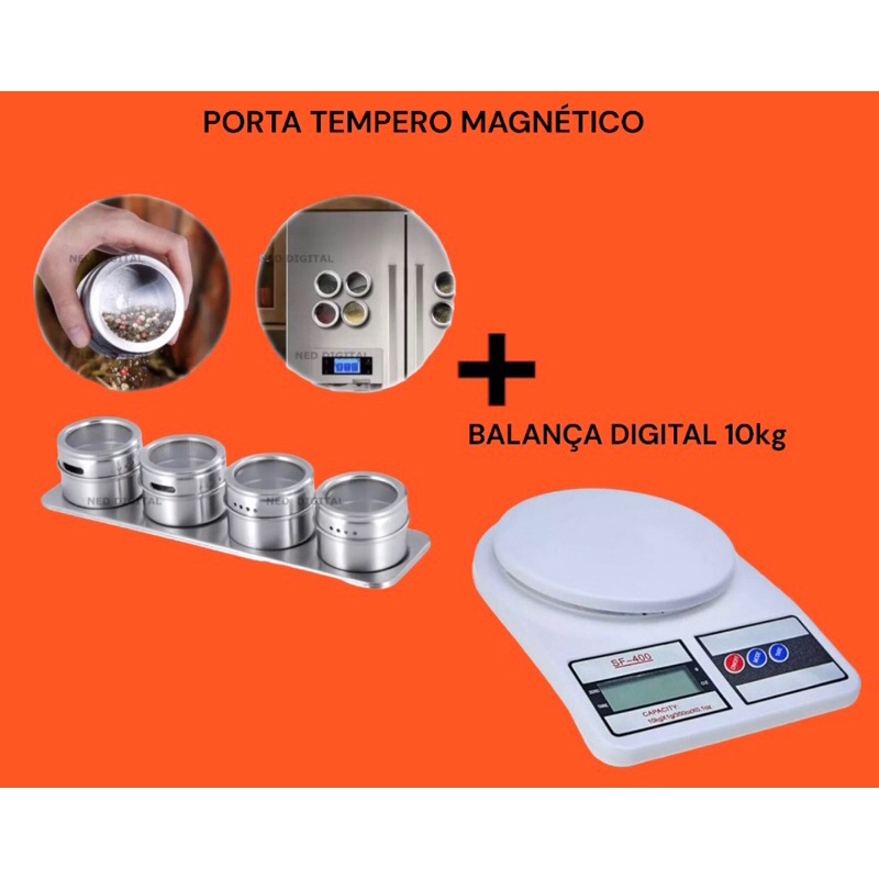 Balança Digital de Cozinha Confeitaria SF-400 Até 10 kg Escala 1 grama + Balança Digital de Cozinha Confeitaria SF-400 Até 10 kg Escala 1 grama Importado