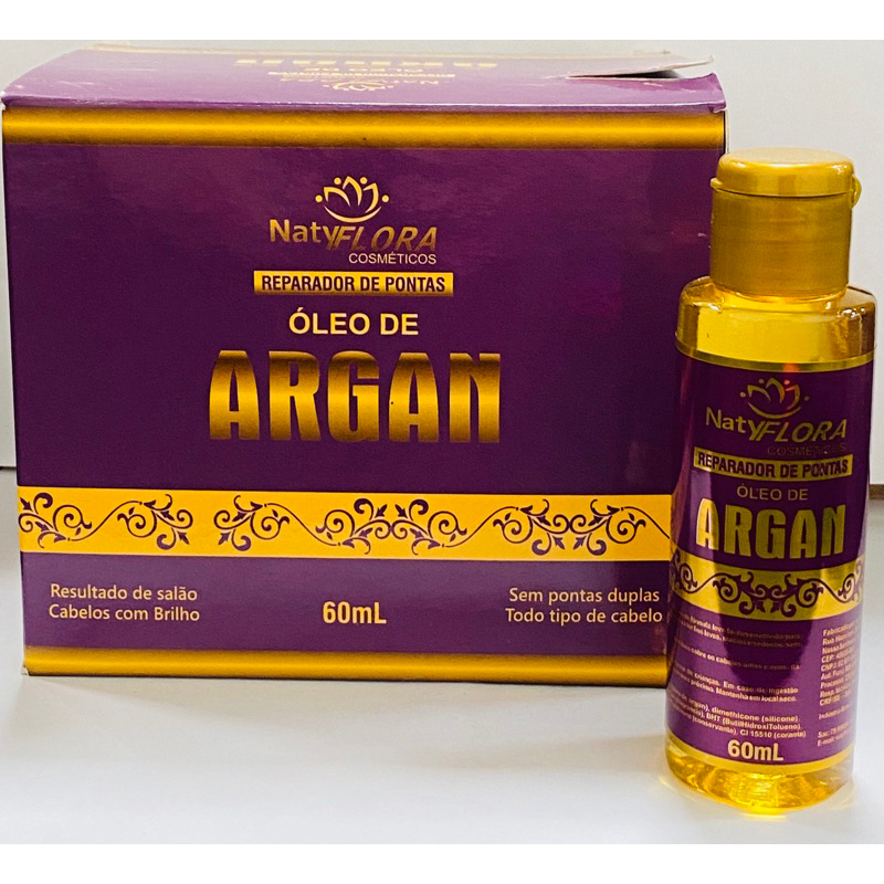 Reparador de pontas óleo de argan 60Ml Naty