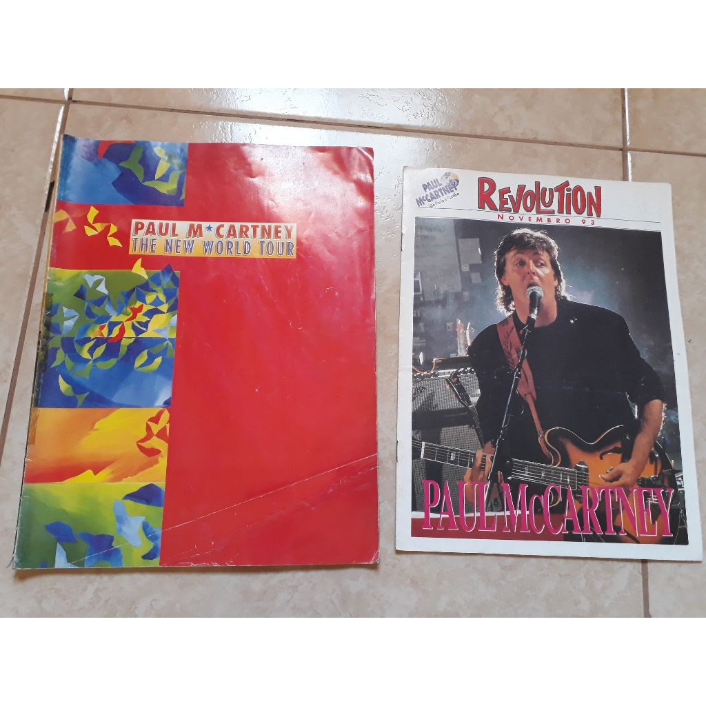 Revista Paul Mccartney The Beatles New World Tour + revista revolution