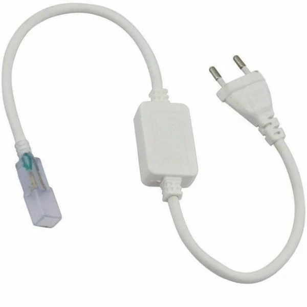 Rabicho Controlador Conector Plug Tomada Mangueira Quadrada Neon Led Colorida Rgb 110v / 220v unções 1 Botão