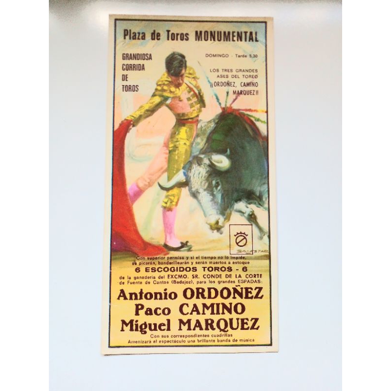 Interessantíssimo Cartão Postal Espanhol Touradas Raridade Monumental