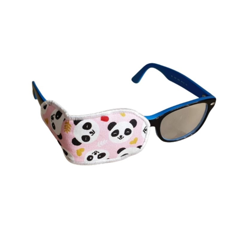 Tapa olho oclusor Infantil Tampão em Tecido para Óculos - Panda