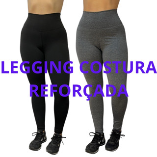 Calça legging Suplex Fitness Academia Esporte Costura Reforçada