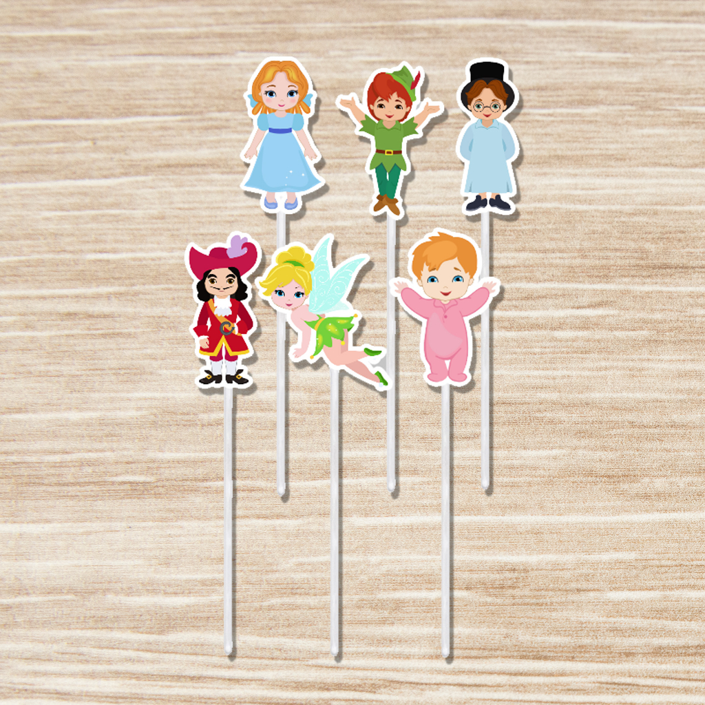50 OU 100 TOPPERS PARA DOCES FESTA PETER PAN