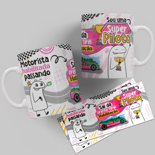 Caneca Engraçada Flork Motorista Habilitada Passando em Oferta na Shopee