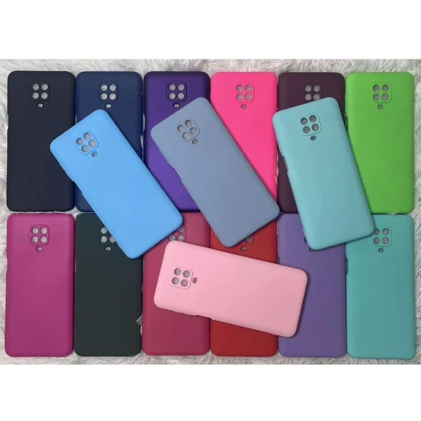 Capinha Case Capa Xiaomi Redmi Note 9S/ Note 9 PRO Silicone Aveludada Proteção de Câmera Colorida