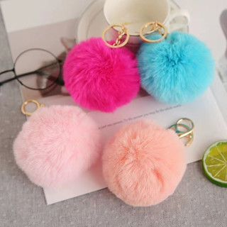 Chaveiro Pompom Grande Felpudo Pelúcia Cor aleatorio