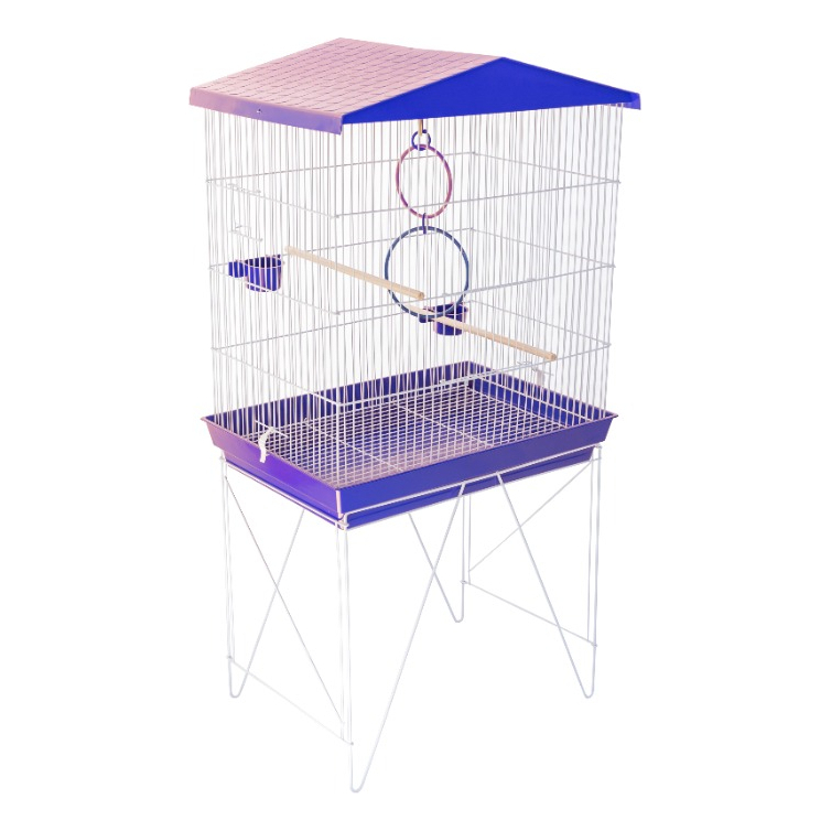 Viveiro Grande Periquito Calopsita Maritaca Malha Fina Epóxi Acessórios Colorido Gaiola Pássaros