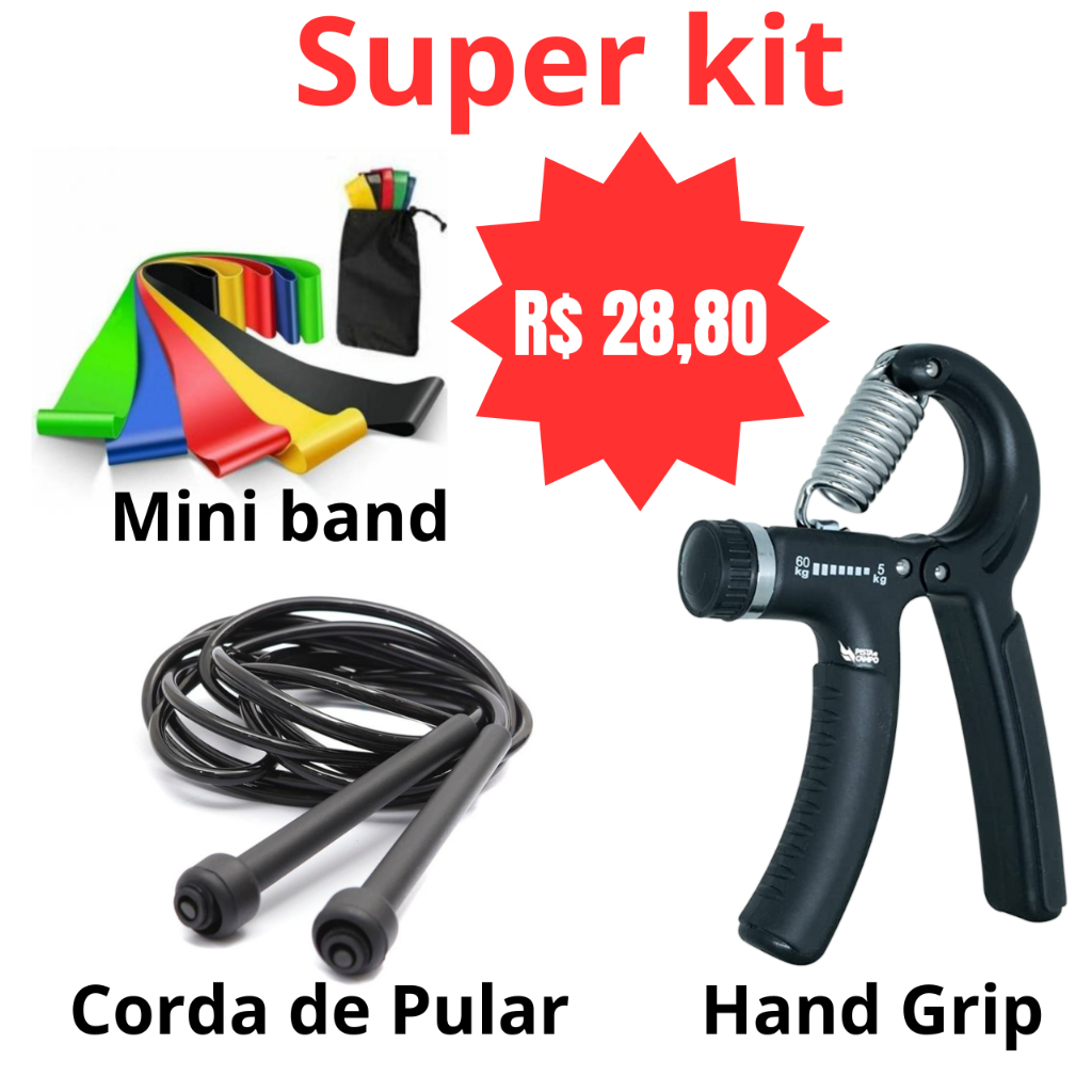 Hand Grip Mola Com Ajuste 5kg A 60kg Fisioterapia