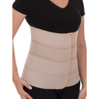 Cinta de Contenção Abdominal Pós-cirúrgica Com Fechamento Em Velcro 4 Gomos P, M, G