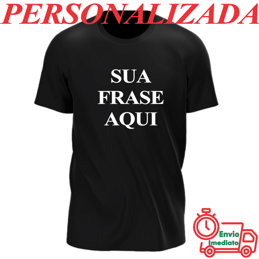Kit 10 Camisetas Personalizadas 100% algodão