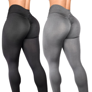 Kit 2 Calças Empina Bumbum Legging Academia