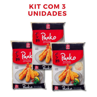 Kit 3 Farinha Para Empanar Panko Flocada 200g Pronta Entrega