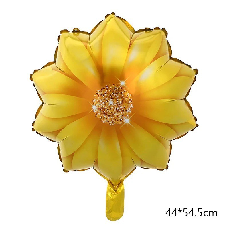 Balão Metalizado Flor Girassol Amarelo Festa Jardim Decoração Enfeites em Oferta na Shopee