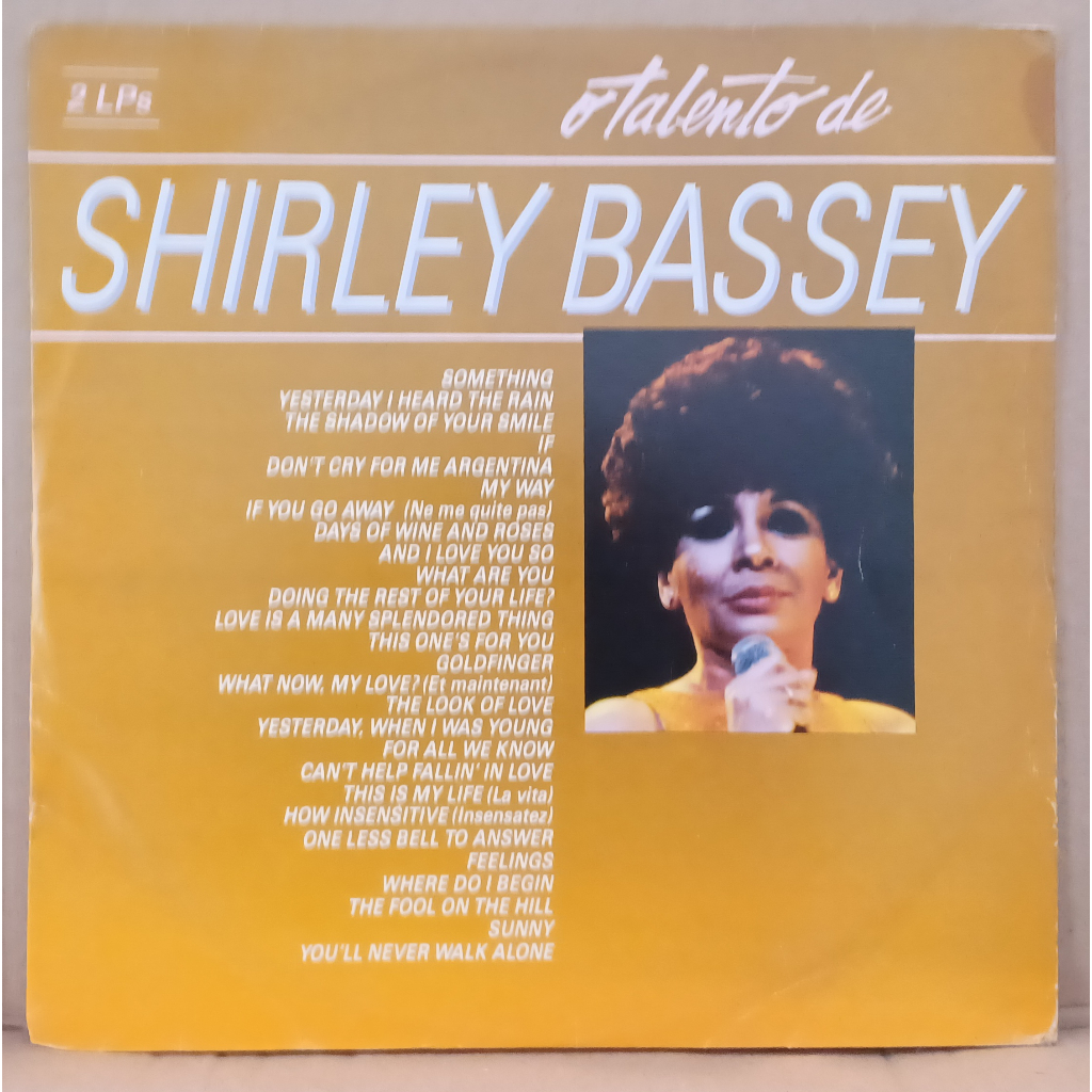 LP Disco De Vinil Shirley Bassey - O Talento De - Duplo LPs Ótimos Capa Muito Boa Ler Descrição