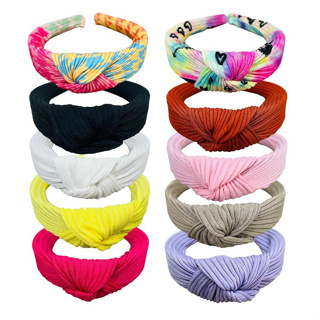 Tiara nó turbante tecido canelado feminina adulto e infantil em Oferta na Shopee