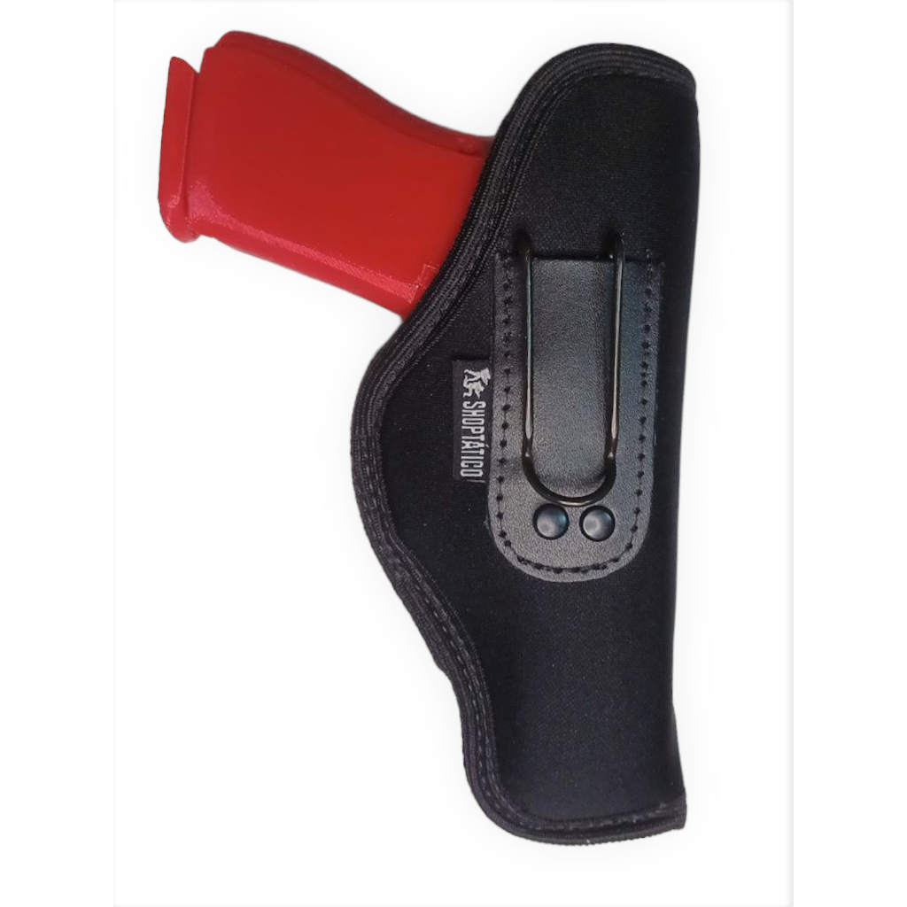 Coldre Neoprene Velado Pistola Pt938 58 G19 G23 Thc Destro